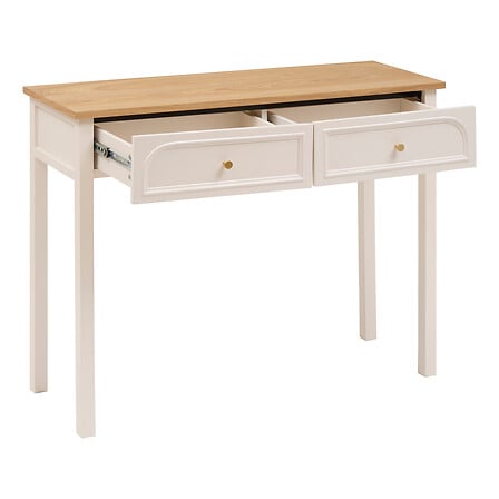 Masă consolă cu sertare Atmosphera Mohea, Ivory