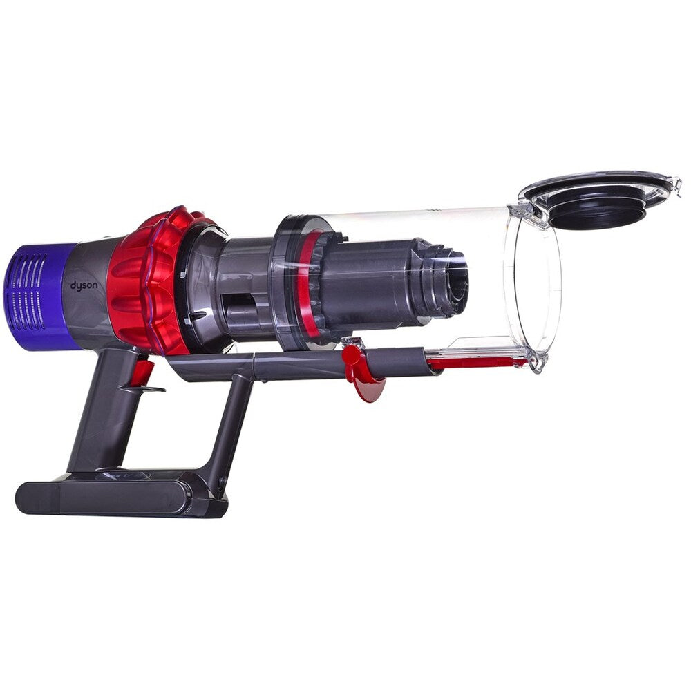Aspirator vertical Dyson V10 Origin 39446401, 525W, 0.76 l, Autonomie până la 60 min, Gri/Roșu