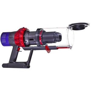 Aspirator vertical Dyson V10 Origin 39446401, 525W, 0.76 l, Autonomie până la 60 min, Gri/Roșu