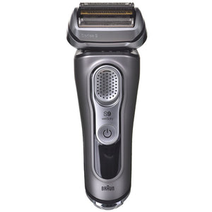 Aparat de ras Braun Series 9 9325s Wet&amp;Dry, 40.000 de tăieturi, SensoFlex, Sensofoil, stație de încărcare, kit de călătorie, argintiu/grafit 