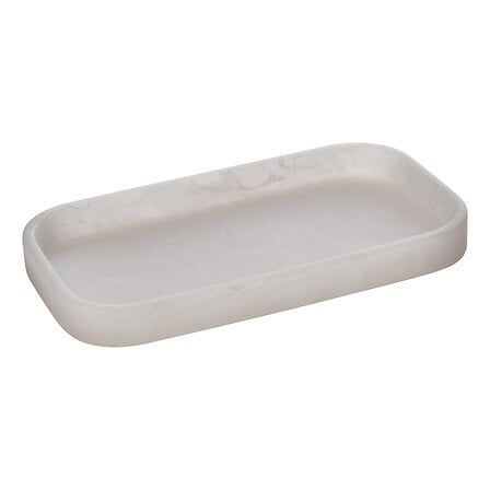 Поднос 5five Cloudy, Полирезин, Бял, 20.5 cm