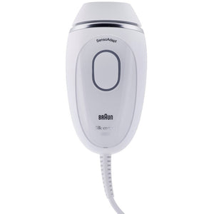 Fotoepilator Braun IPL Silk expert Mini PL1124 IPL, SensoAdapt, 300.000 de impulsuri, 3 niveluri de intensitate, Corp și față, aparat de ras Venus, geantă de călătorie, alb/gri