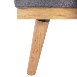 Canapea extensibilă cu trei locuri Atmosphera Dohan, Gri închis, 180x80x80 cm