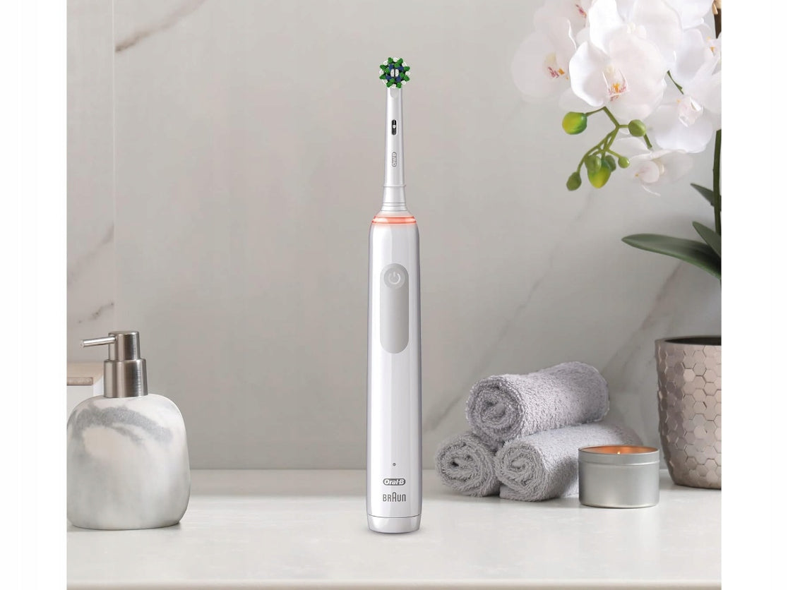 Periuță de dinți electrică Oral-B Pro 3 3000 Sensitive Clean 760918, Albă