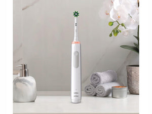 Periuță de dinți electrică Oral-B Pro 3 3000 Sensitive Clean 760918, Albă