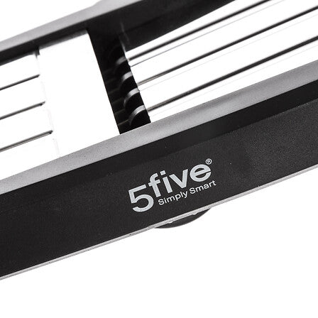 Мандолина 5five Essentiels, Неръждаема стомана, 3 ножа, Черна
