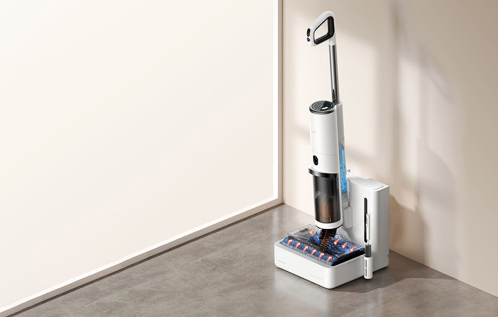 Aspirator Deerma, 230 W, 5000 mAh, 700/500 ml, Alb