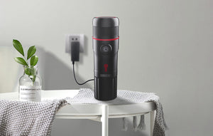 Cafetieră portabilă 3 în 1 HiBREW H4-premium, cu adaptor și husă, 15 bar, 80 W, 60