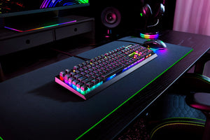 Tastatură de gaming BlackWidow V4 X, switch-uri optice galbene, neagră