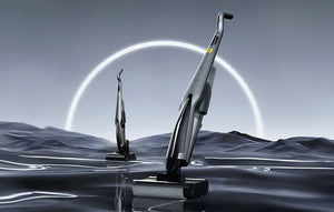 Aspirator fără fir Deerma DEM-VX96W, 160W, baterie de 4000mAh, curățare automată cu perie, negru