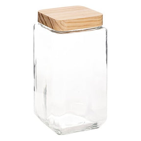 Буркан с капак 5five Pin, Стъкло и бор, 2L, Прозрачен