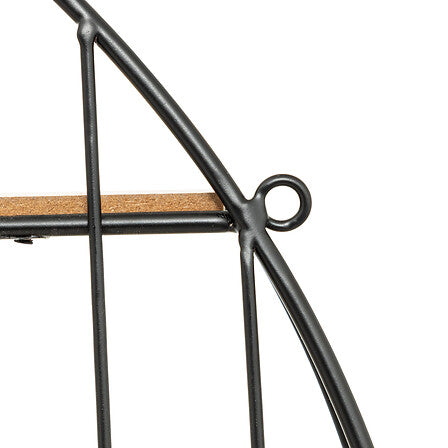 Raft de perete cu oglindă, atmosferă Zina, Ø56 cm