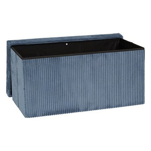 Bancă de depozitare Atmosphera Arum, catifea reiată, pliabilă, 76x38 cm