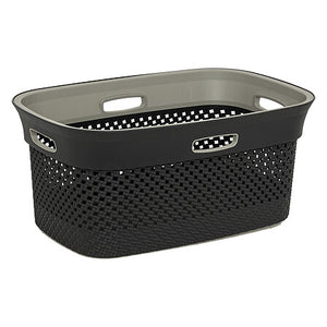 Кош за пране 5five, Полипропилен, 45L, Сив