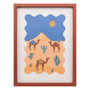 Tablou cu ramă atmosferă Marrakech, 30x40 cm, MDF