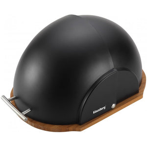 Cutie de pâine și tocătoare Klausberg 7286, bambus, negru