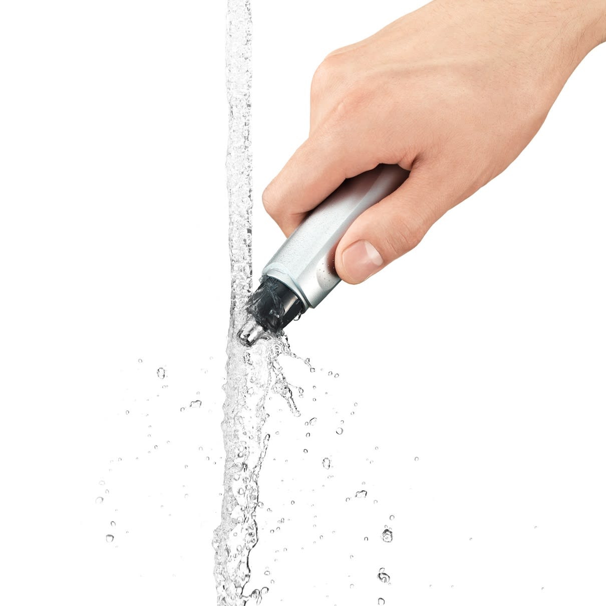 Aparat de tuns pentru nas și urechi Braun EN10, cu baterii, oțel inoxidabil