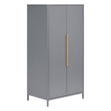 Outdoor cabinet Ironia height 180 cm galvanized steel graphite