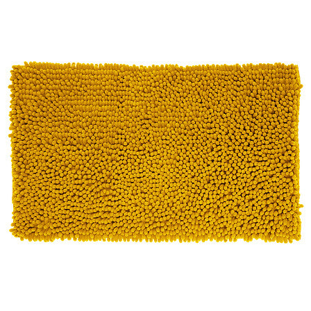 Килимче за баня 5five, Шенил, Жълто, 50 x 80 cm