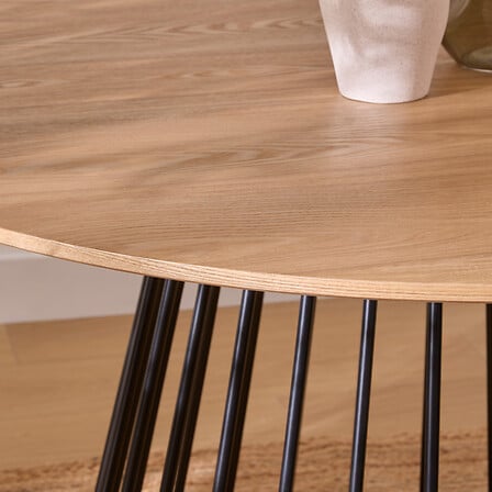 Masă de dining Atmosphera Rayo, frasin, Ø120 cm