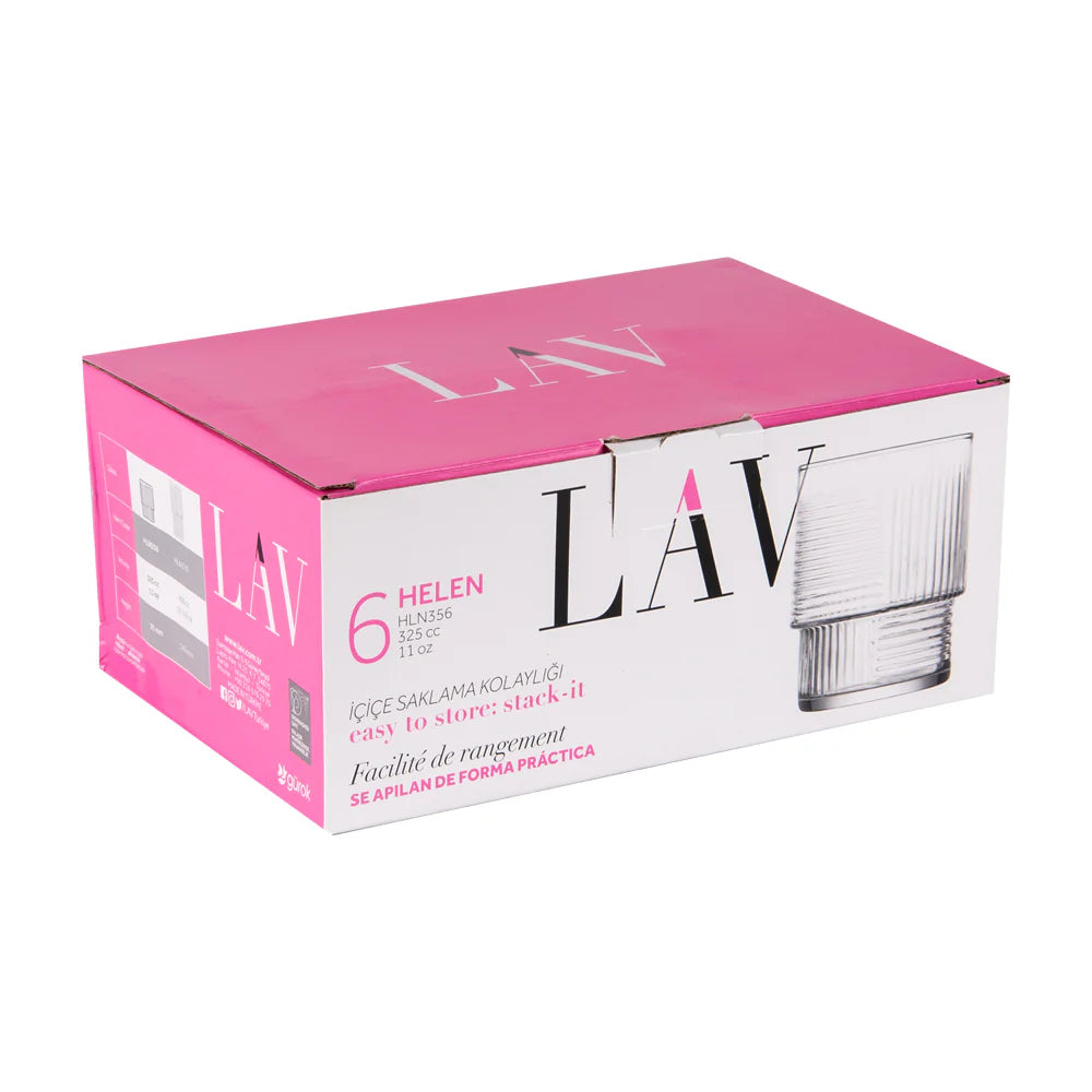 Set de pahare de whisky LAV Helen, 325 ml, 6 buc.