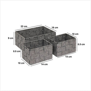 Set coșuri depozitare 5five Lise, 3 buc.