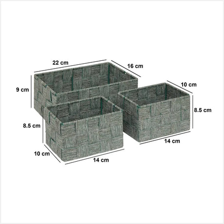 Set coșuri depozitare 5five Lise, 3 buc.