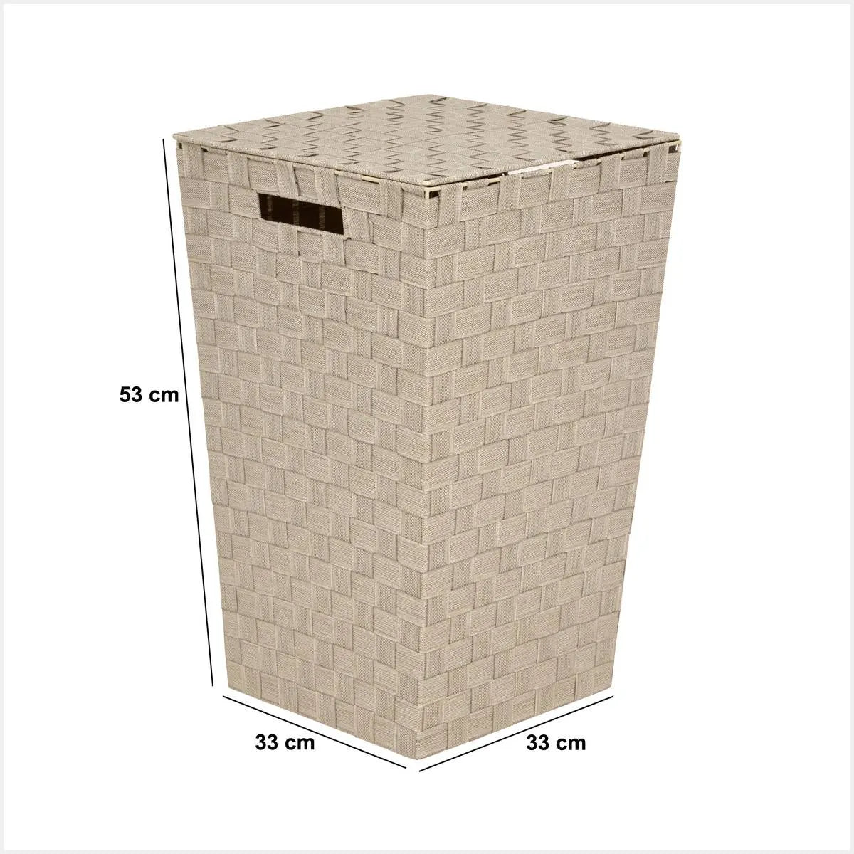Coș de rufe 5five Lise, bej, 33x33x53 cm