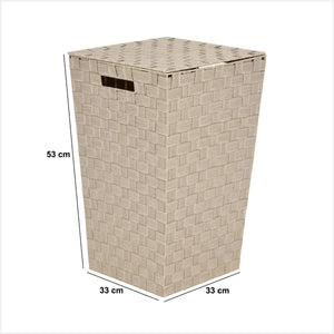 Coș de rufe 5five Lise, bej, 33x33x53 cm
