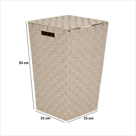 Coș de rufe 5five Lise, bej, 33x33x53 cm