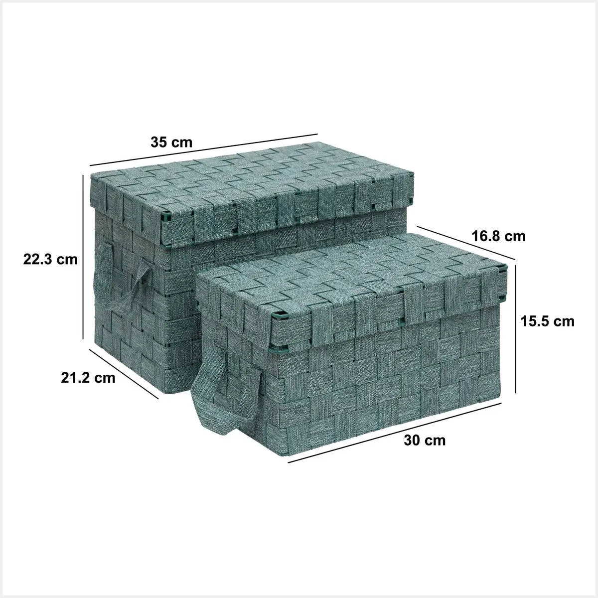 Set de cutii 5five Lise, dreptunghiulare, 2 buc.