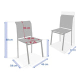Scaun de grădină Hesperide Essentia, aluminiu