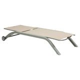 Șezlong pliabil cu roți Hesperide Jimani, aluminiu, reglabil