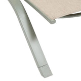 Șezlong pliabil cu roți Hesperide Jimani, aluminiu, reglabil
