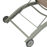 Șezlong pliabil cu roți Hesperide Jimani, aluminiu, reglabil