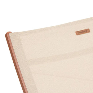 Сгъваем шезлонг Hesperide Bonao, Алуминий, Лен/Махагон