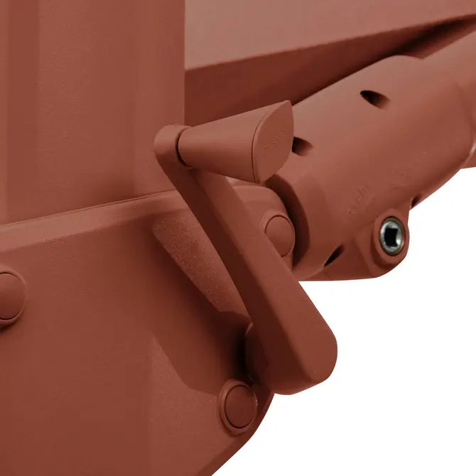 Градински чадър със странична стойка Hesperide Melhia, Накланящ се, Olefin, Махагон/Лен, 4x3 m