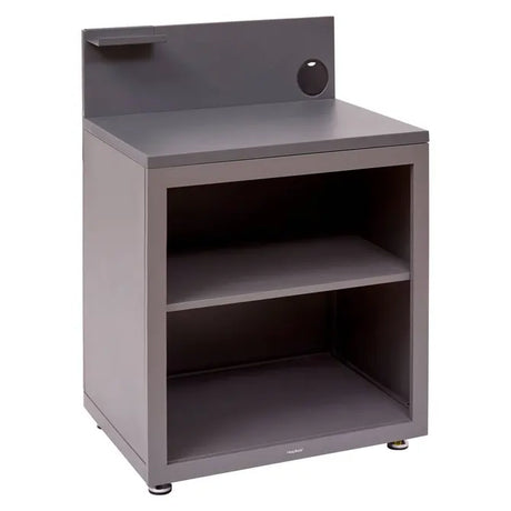 Модул с рафтове за външна кухня Hesperide Oxyana, Стомана, Графит, 80x60x110 cm - Homesector