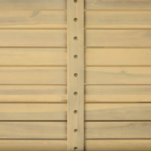 Modul cu 2 rafturi pentru bucătărie exterioară Hesperide Magma din salcâm și aluminiu, 87 x 50 x 86 cm