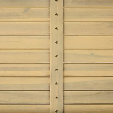 Modul cu 2 rafturi pentru bucătărie exterioară Hesperide Magma din salcâm și aluminiu, 87 x 50 x 86 cm
