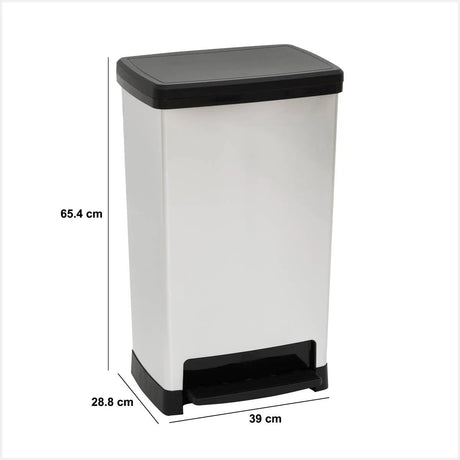 Coș de gunoi 5five, Plastic, 50 l, Cu pedală