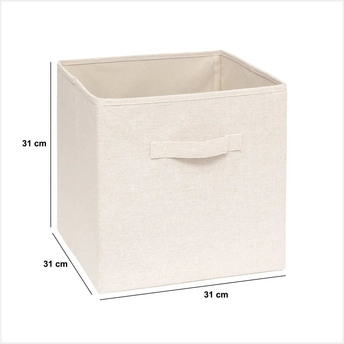 Cutie de depozitare 5five Mix &amp; Modul Tidy Box, Poliester, Bej, 31x31 cm