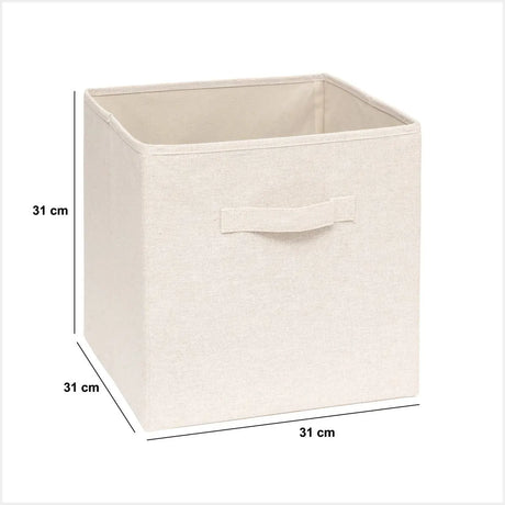 Cutie de depozitare 5five Mix &amp; Modul Tidy Box, Poliester, Bej, 31x31 cm