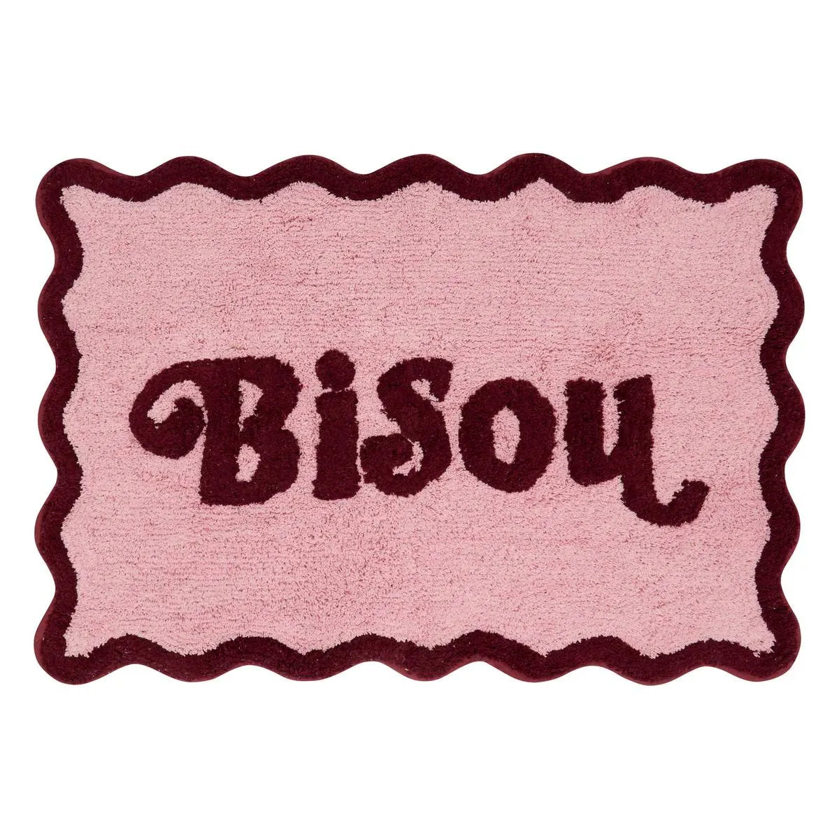 Covor Atmosphera Cherry, Bumbac, Roz, 90x60 cm