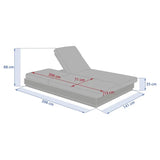 Pat dublu de piscină Hesperide Allure, aluminiu