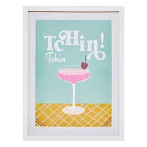 Poster inramat Atmosphera Tchin Tchin Chéri, 30x40 cm