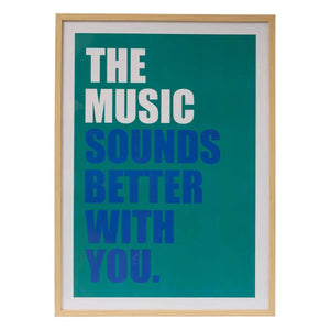 Posterul înrămat Atmosphere Music Darius, 50x70 cm