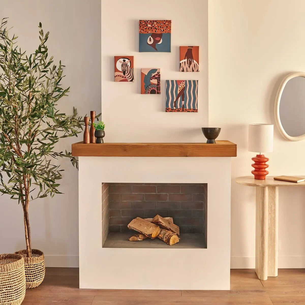 Set de 5 tablouri pe pânză Atmosphere Cynthia Africa