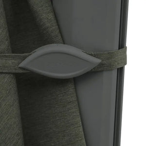 Градински чадър със странична стойка Hesperide Melhia, Накланящ се, Olefin, Лаврово зелено, 3x3 m