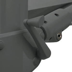 Градински чадър със странична стойка Hesperide Melhia, Накланящ се, Olefin, Лаврово зелено, 3x3 m